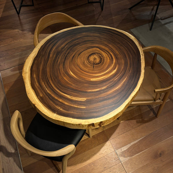 一枚板　モンキーポッド　輪切り 134-A-8-8　(W103cm)