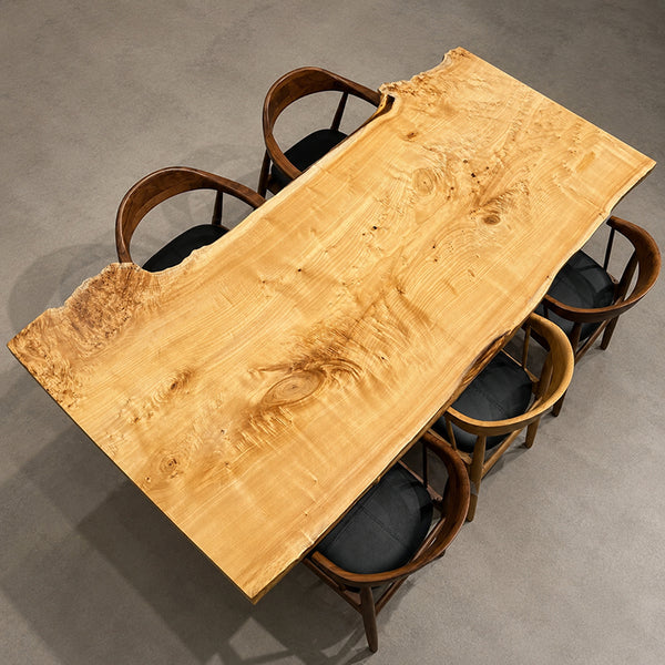 一枚板テーブル　ポプラ(杢)　430-11　(W220cm)