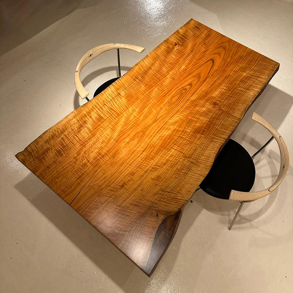 一枚板　ヤマザクラ / 山桜(杢)　UM-0216-1-2　(W160cm)