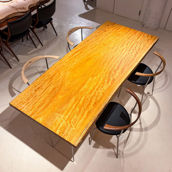 一枚板　モビンギ(杢)　K-GM-2312-549　(W210cm)