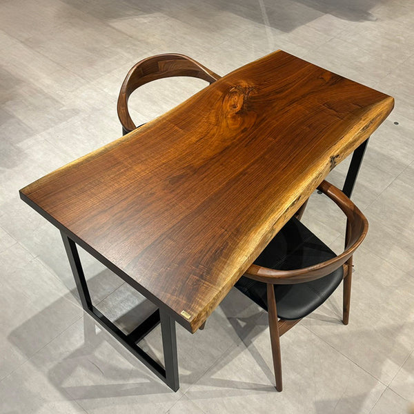 一枚板　ウォールナット　82348-4-1　(W150cm)　ダイニングテーブル