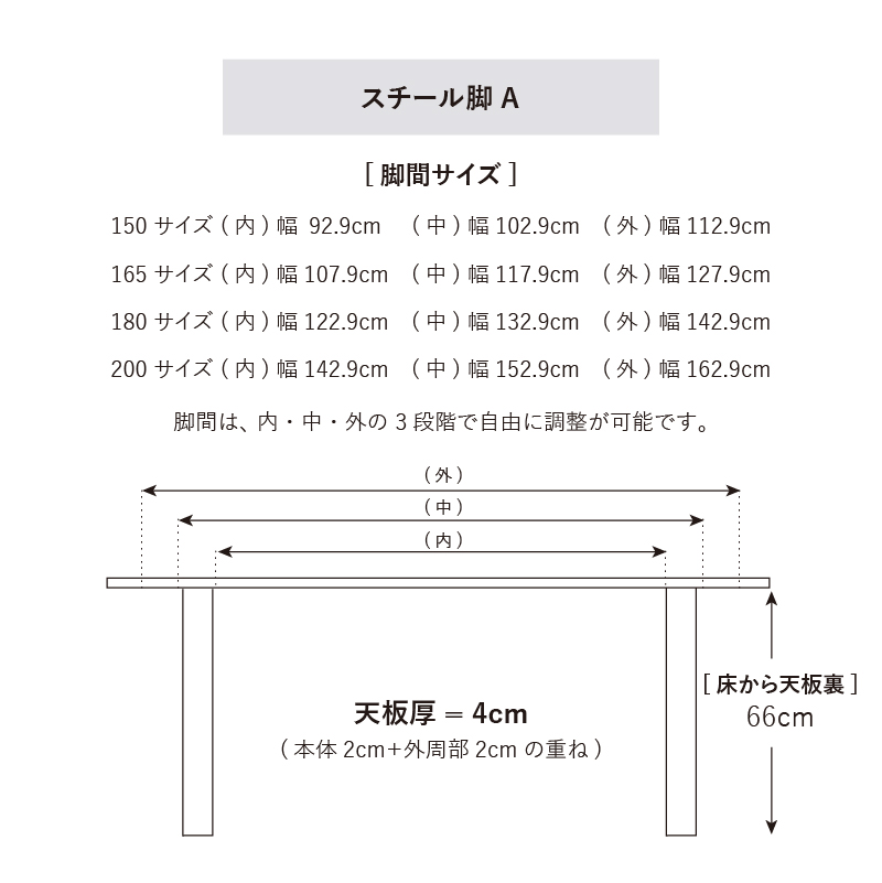 レスター ダイニングテーブル 幅150cmウォールナット スチール脚A ウレタン塗装 ウォールナット スチールA脚 ウレタン塗装