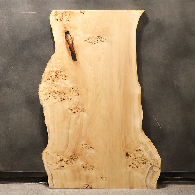 一枚板 ポプラ 127-4 (W150cm): ダイニングテーブル 一枚板専門通販