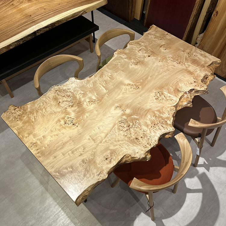 【SOLD OUT】一枚板　ポプラ　123-4　(W180cm)　ダイニングテーブル