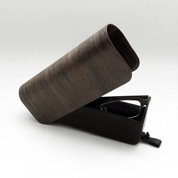 曲木のメガネケース　スライド型　カエデ　ブラック ブラック