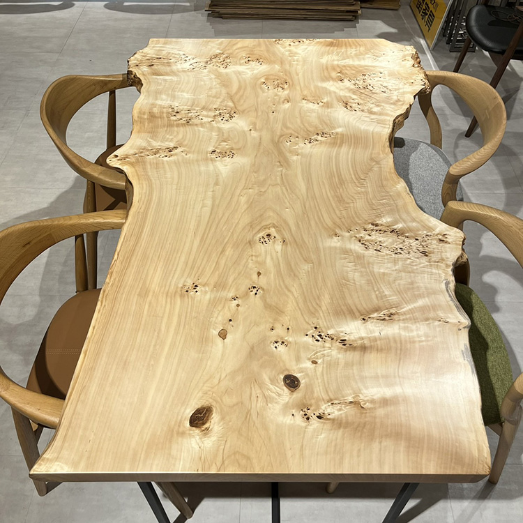 【SOLD OUT】一枚板　ポプラ　123-10-1　(W150cm)　ダイニングテーブル