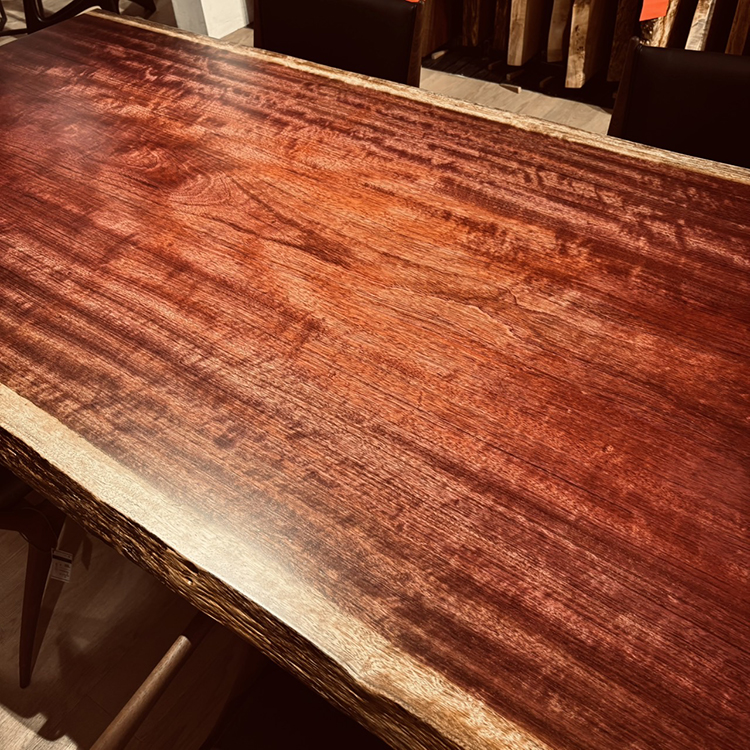一枚板　パープルハート　651-1/2-9-1　(W230cm)　ダイニングテーブル