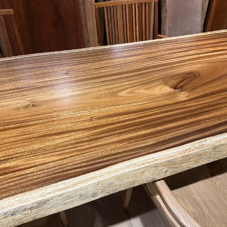 【SOLD OUT】一枚板　モンキーポッド　053-5-6　(W200cm)　ダイニングテーブル