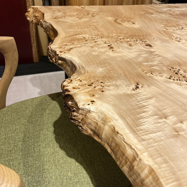 【SOLD OUT】一枚板　ポプラ　123-4　(W180cm)　ダイニングテーブル