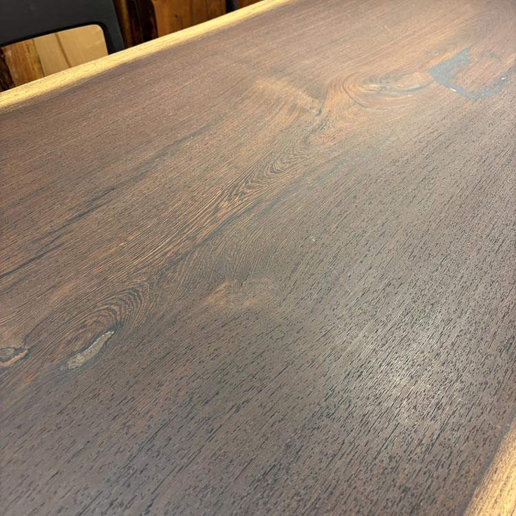 一枚板　ウェンジ　705-3/3-3-3　(W180cm)　アウトレット品　ダイニングテーブル