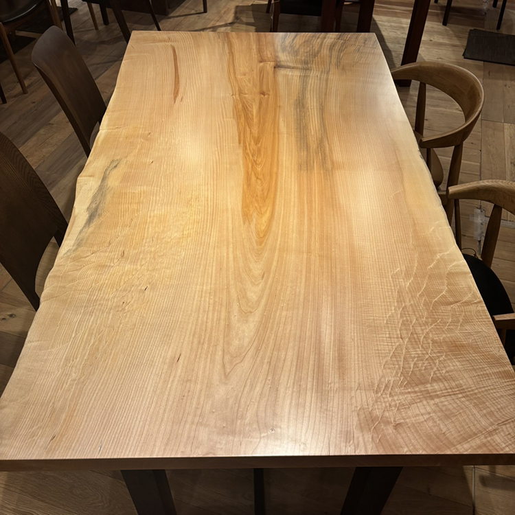 一枚板　トチ　1055-1/4-7　(W180cm)　ダイニングテーブル