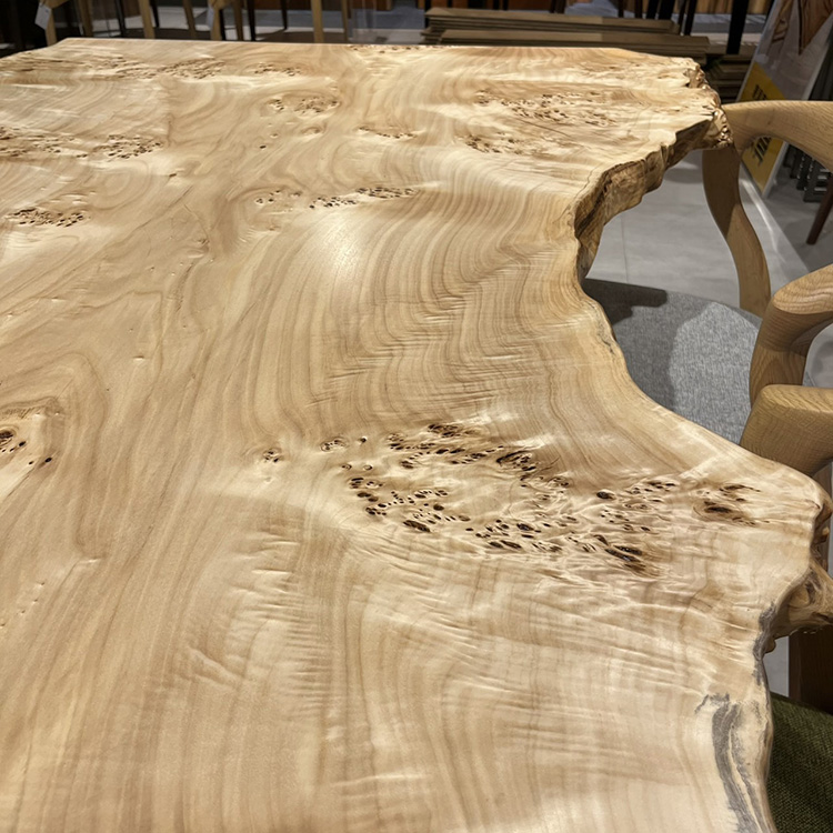 【SOLD OUT】一枚板　ポプラ　123-10-1　(W150cm)　ダイニングテーブル