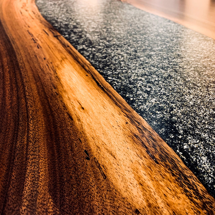 Granite　ウォールナット(杢)　1942-8+142-14　(W200cm)