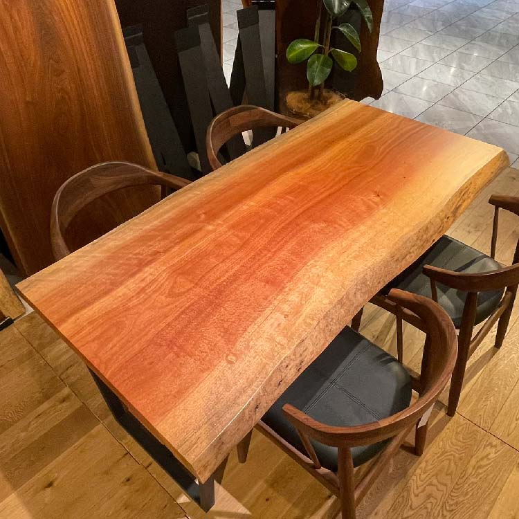 SOLD OUT】一枚板 ボセ(杢) 297-3/3-8-1 (W160cm) ダイニング