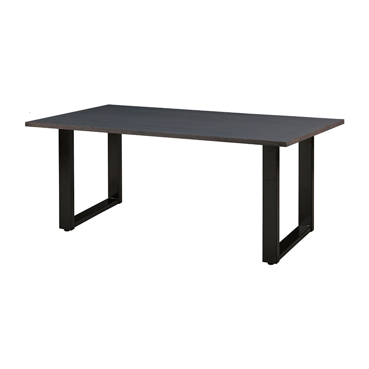 ダイニングテーブル 140cm幅 140cm×80cm パイン 木製 スチール脚