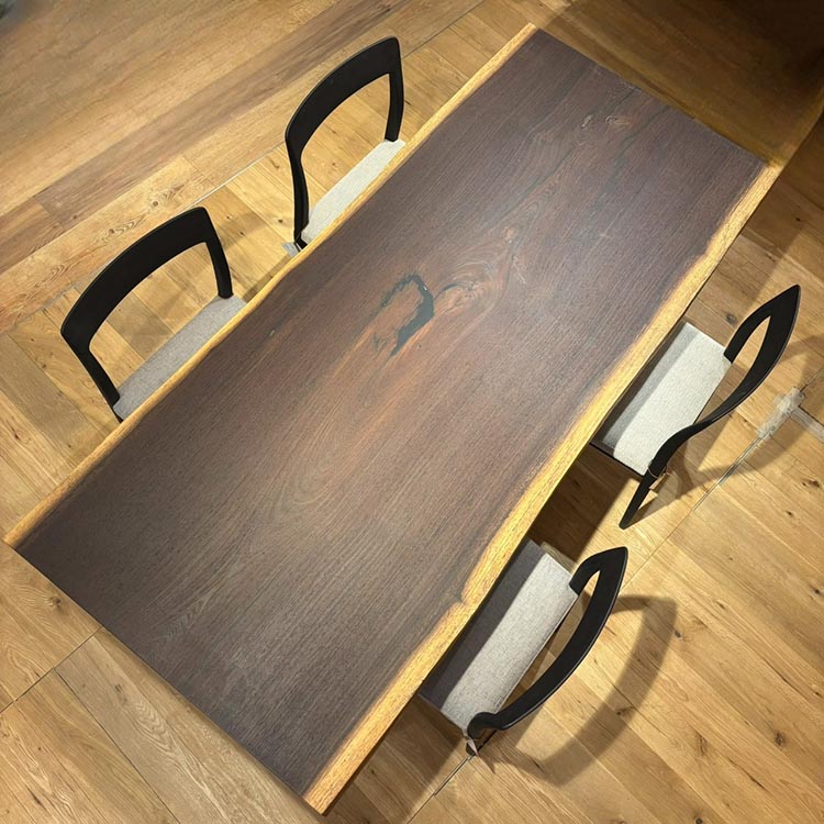 一枚板　ウェンジ　705-3/3-3-3　(W180cm)　アウトレット品　ダイニングテーブル