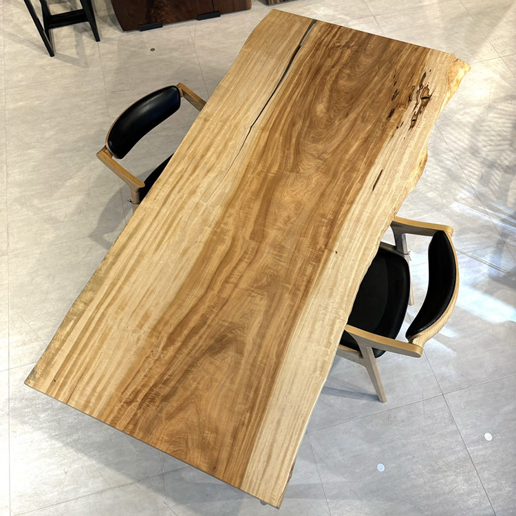 一枚板 トチ 1031-1/2-6 (W190cm) ダイニングテーブル