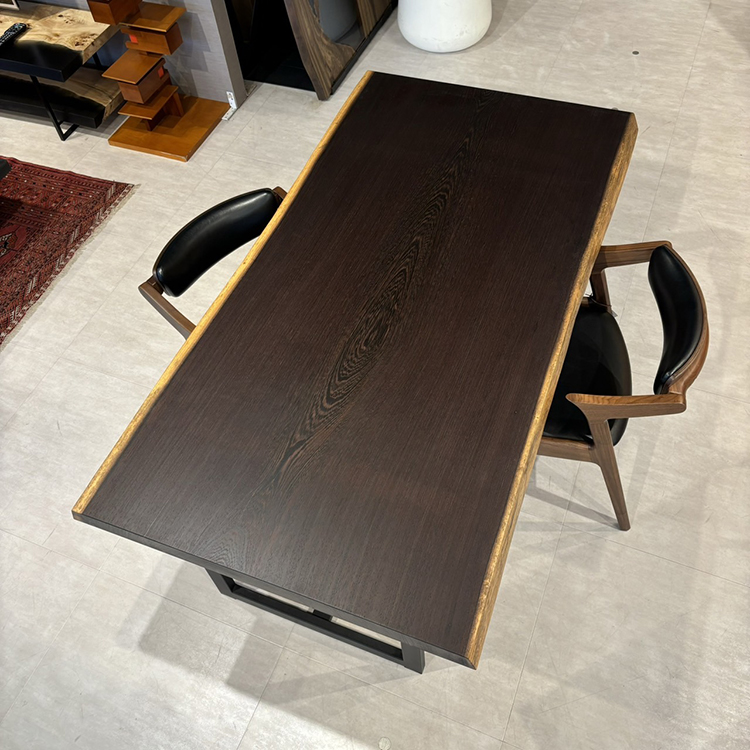 一枚板　ウェンジ　781-1/2-4-1　(W160cm)　ダイニングテーブル