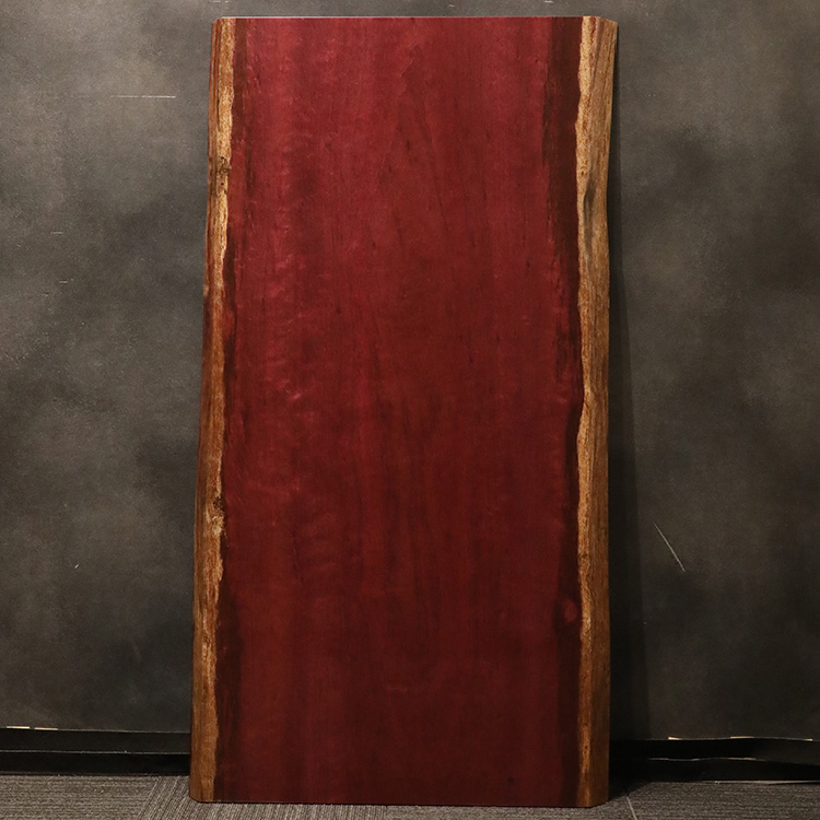 一枚板　パープルハート(杢)　654-2/2-6-1　(W165cm)