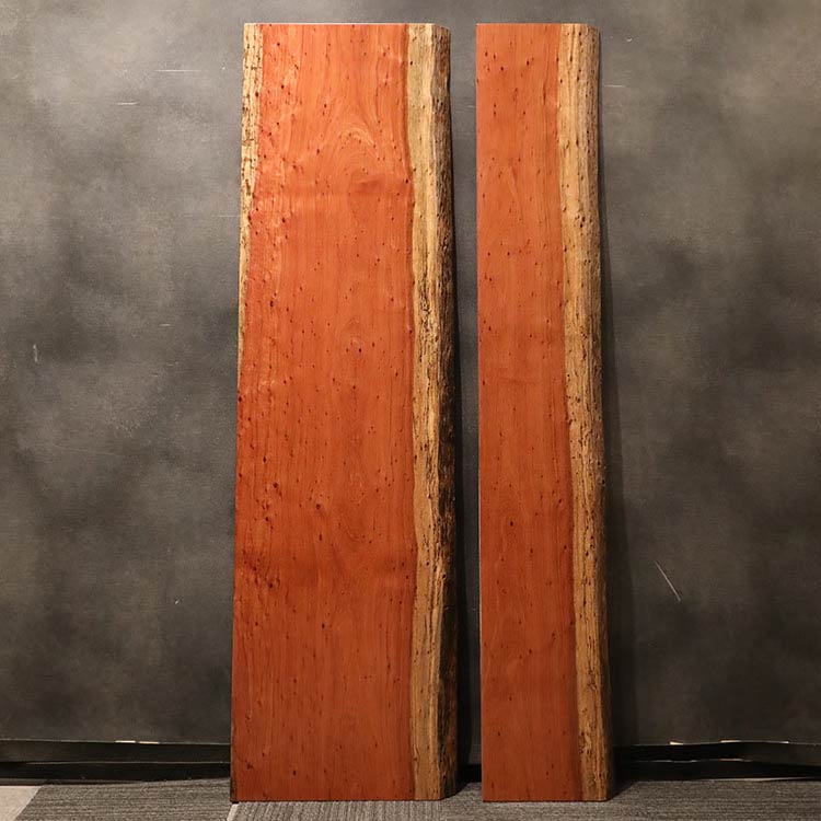 一枚板　レッドオバンコール　1802-6-1+7-3　(W200cm)