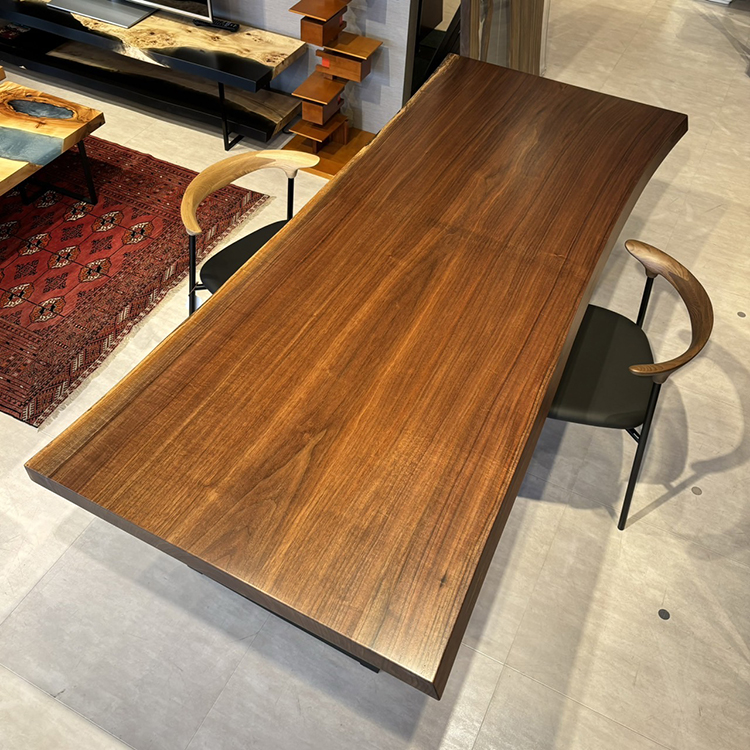 一枚板　ウォールナット　GZZ-141752-8　(W210cm)　ダイニングテーブル