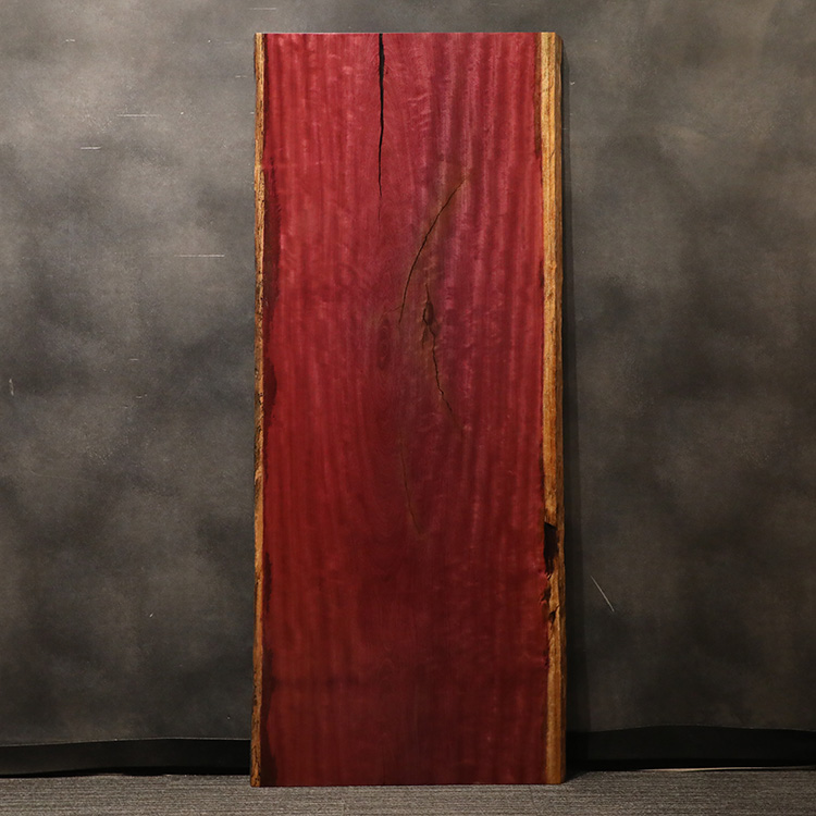 一枚板　パープルハート(杢)　324-5-1　(W210cm)