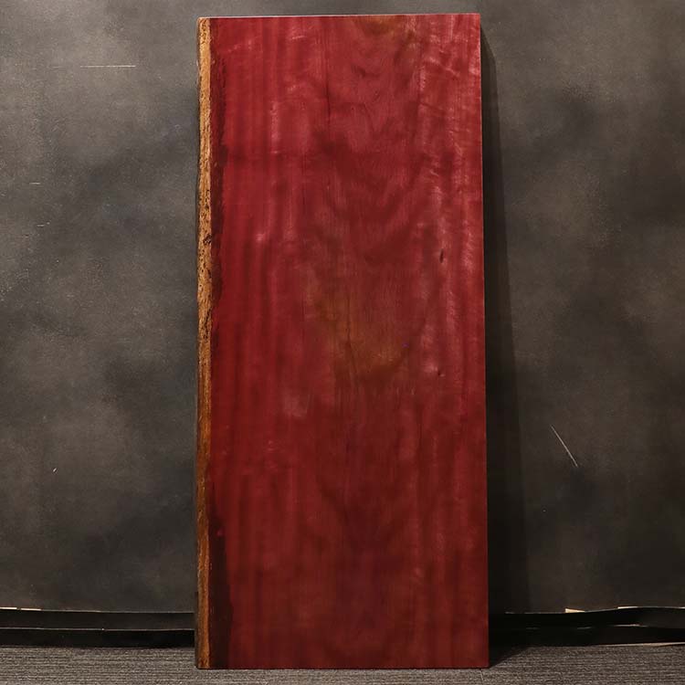 一枚板　パープルハート(杢)　324-12-1　(W160cm)　デスク