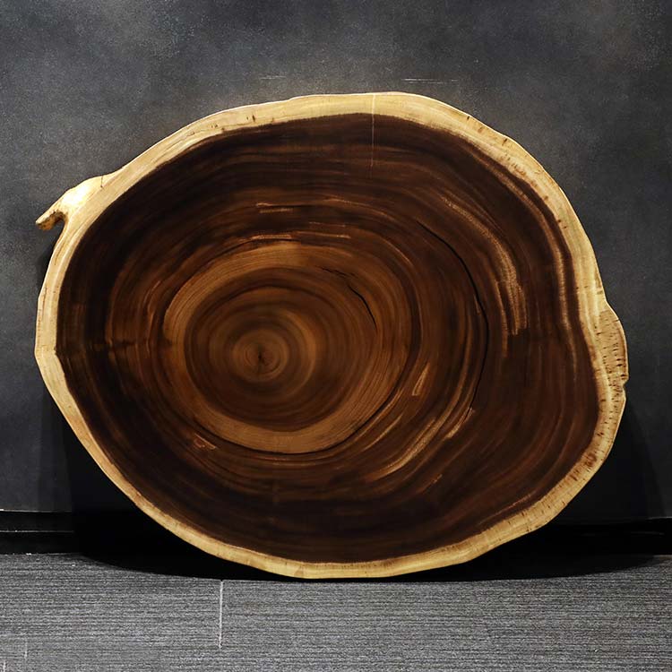 一枚板　モンキーポッド　輪切り 134-A-8-7　(W124cm)