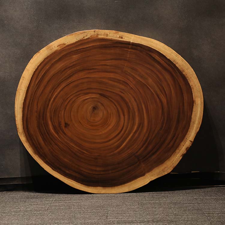 一枚板　モンキーポッド　輪切り 134-A-8-3　(W117cm)
