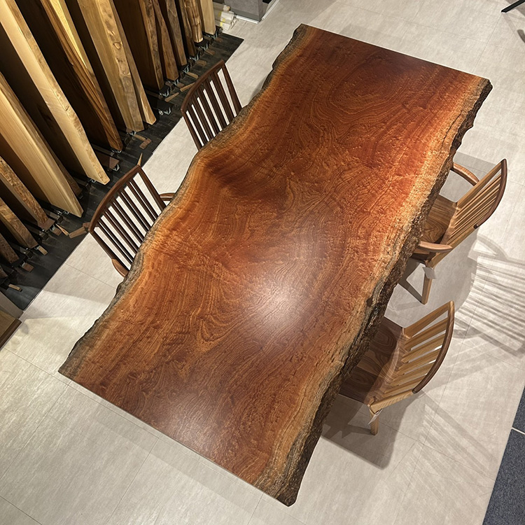 一枚板　サペリ(杢)　388-2/2-13-1　(W240cm)