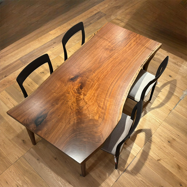 一枚板　ウォールナット(杢)　GZZ-140004-6　(W160cm)