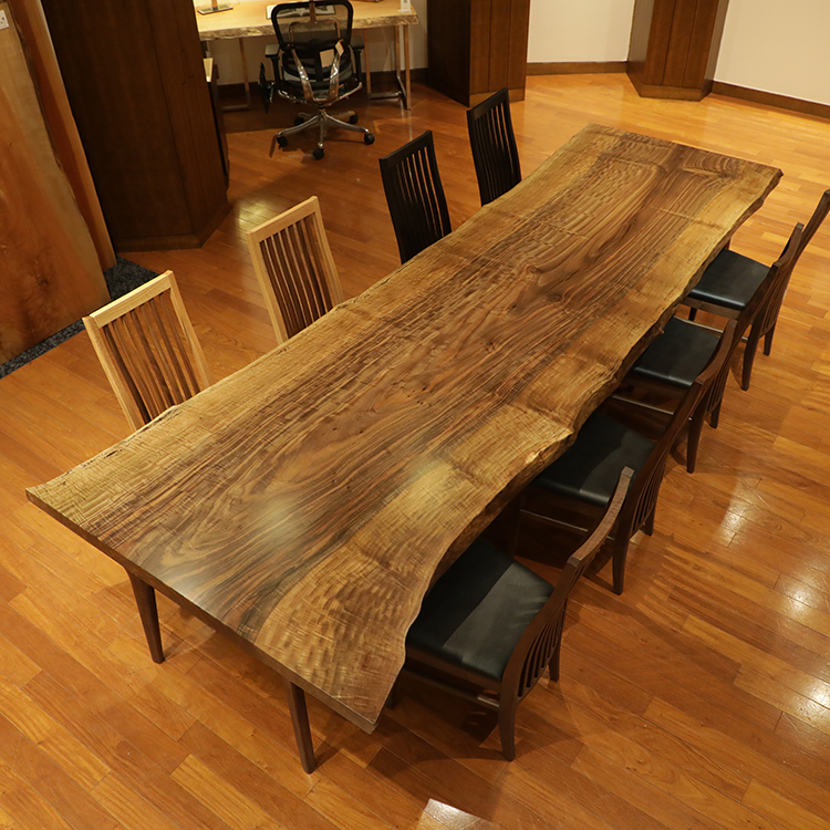 一枚板　バストゥーンウォールナット(杢)　363-1/2-4　(W330cm)